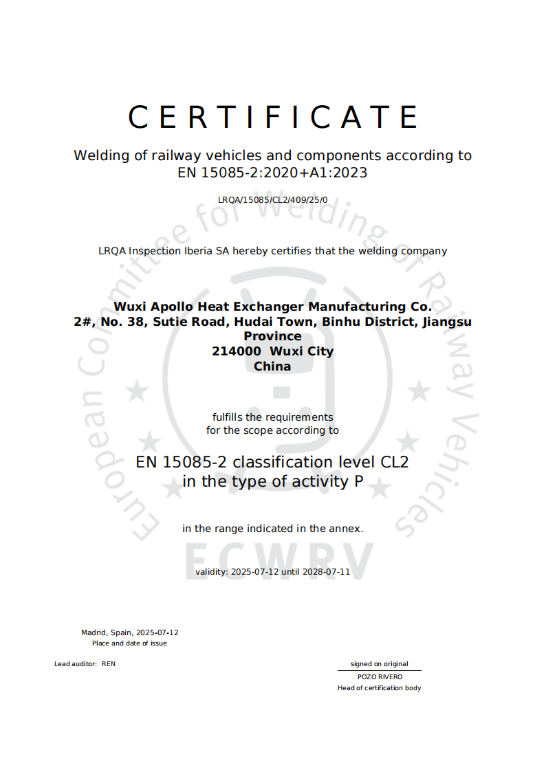 Laboratory Accreditation Certificate